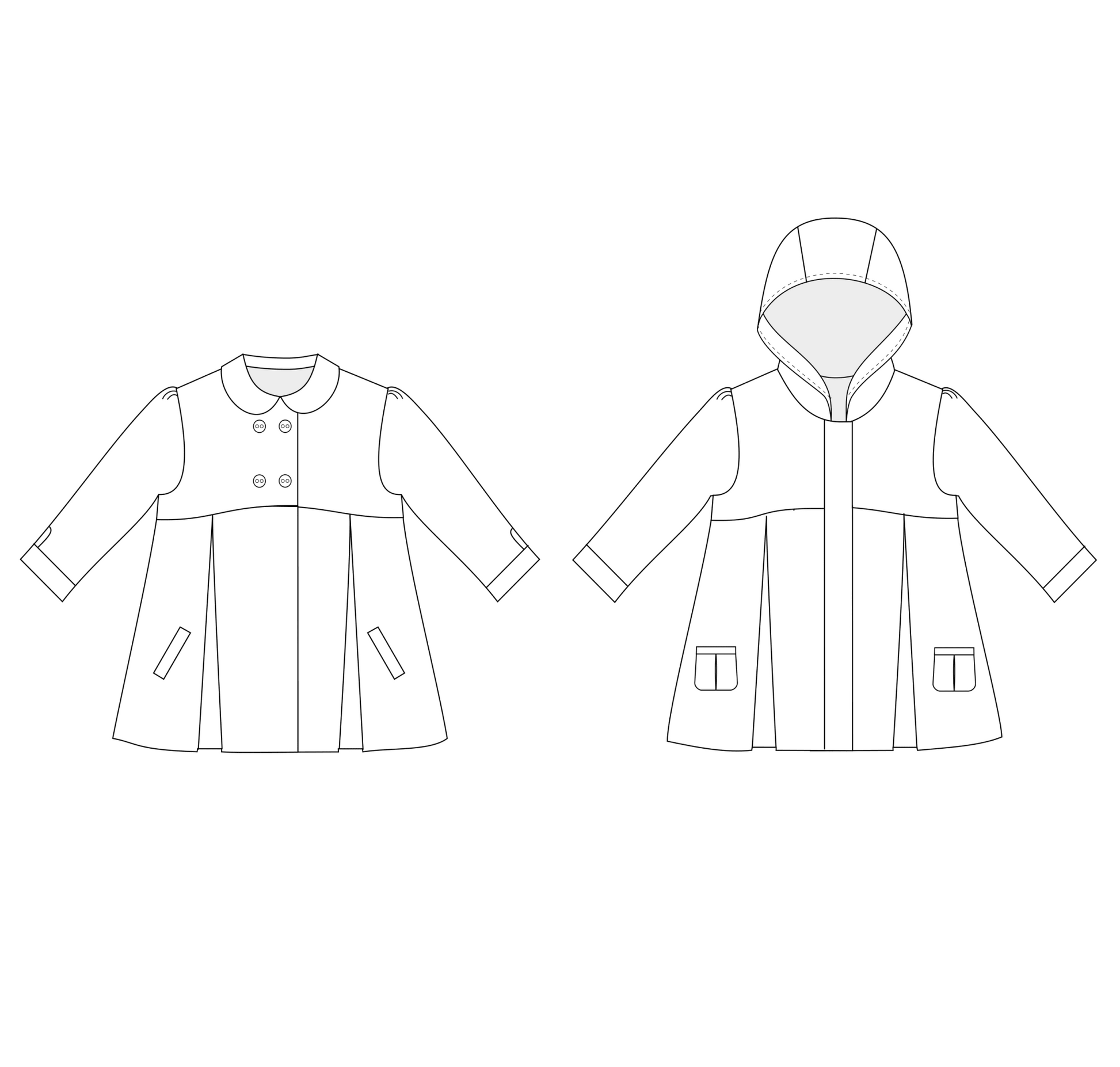Moiano Coat Sewing Pattern - Isee fabric