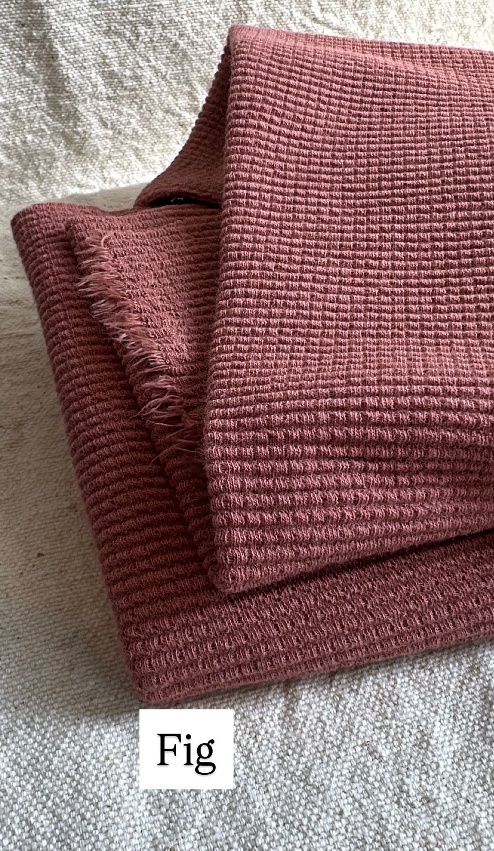 Organic Cotton Waffle Box Thermal - Isee fabric