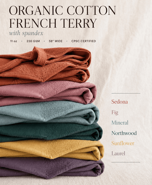 Organic Cotton/Spandex French Terry - Isee fabric