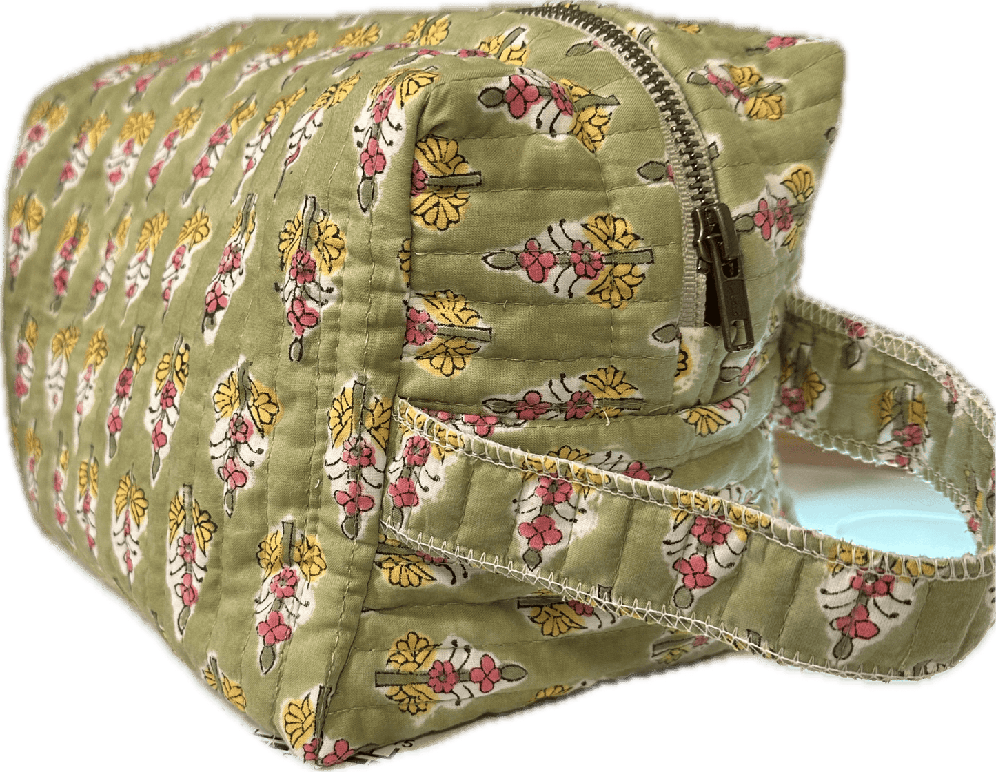 Quilted Cosmetic Bag Sewing Pattern - Isee fabric