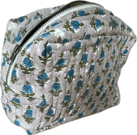 Quilted Double Sided Hand Stamped Cotton Batiste - Isee fabric