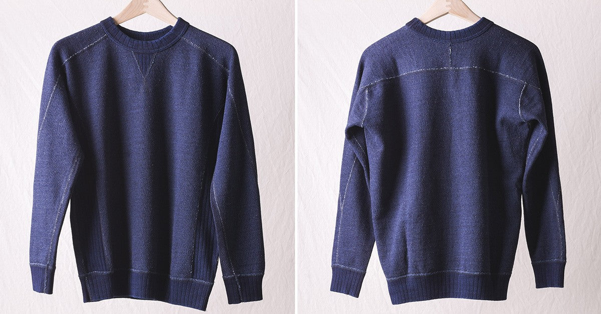 Heritage Indigo knit twill