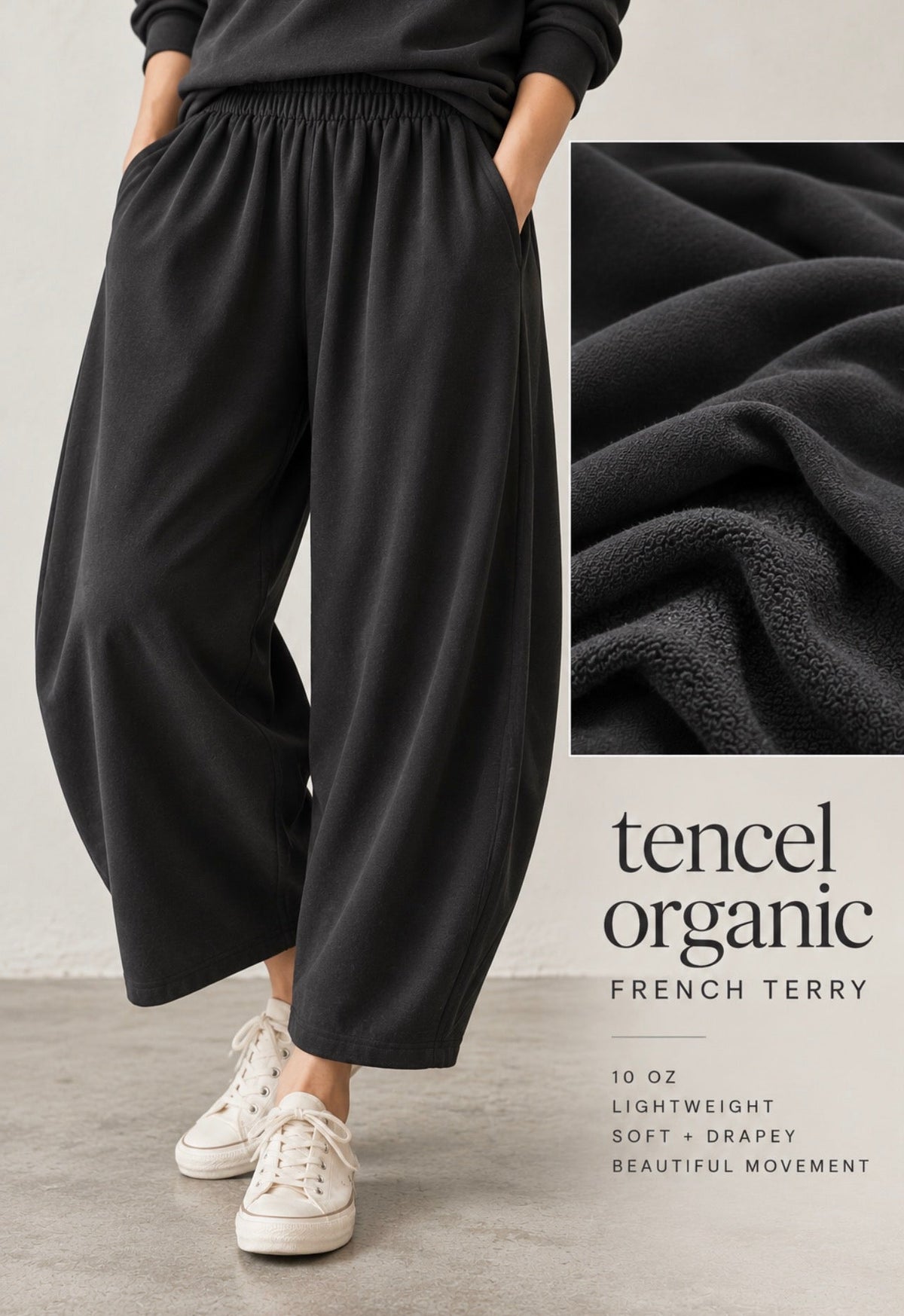 Tencel Organic Cotton French Terry - Isee fabric