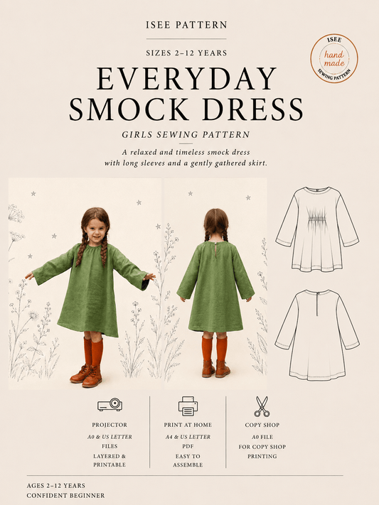 The Everyday Smock Dress/Top PDF Pattern - Isee fabric