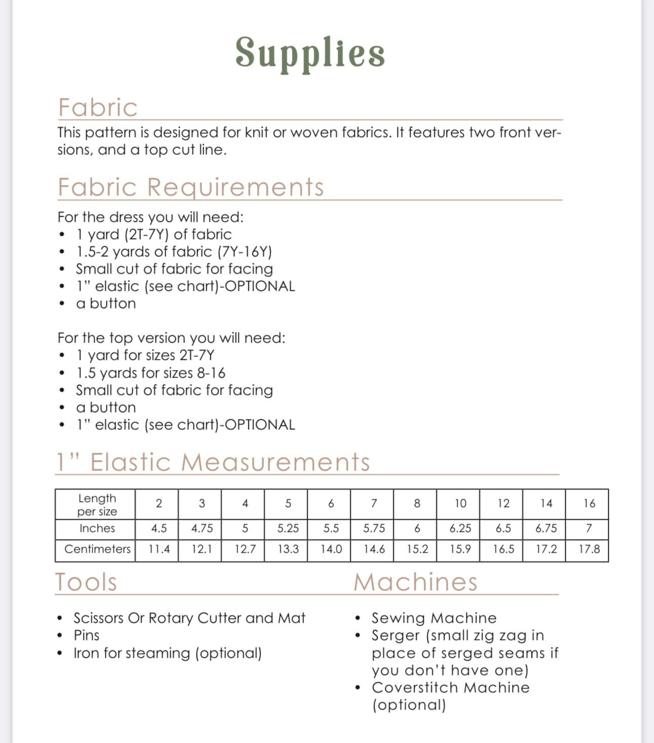The Everyday Smock Dress/Top PDF Pattern Quick, beginner-friendly