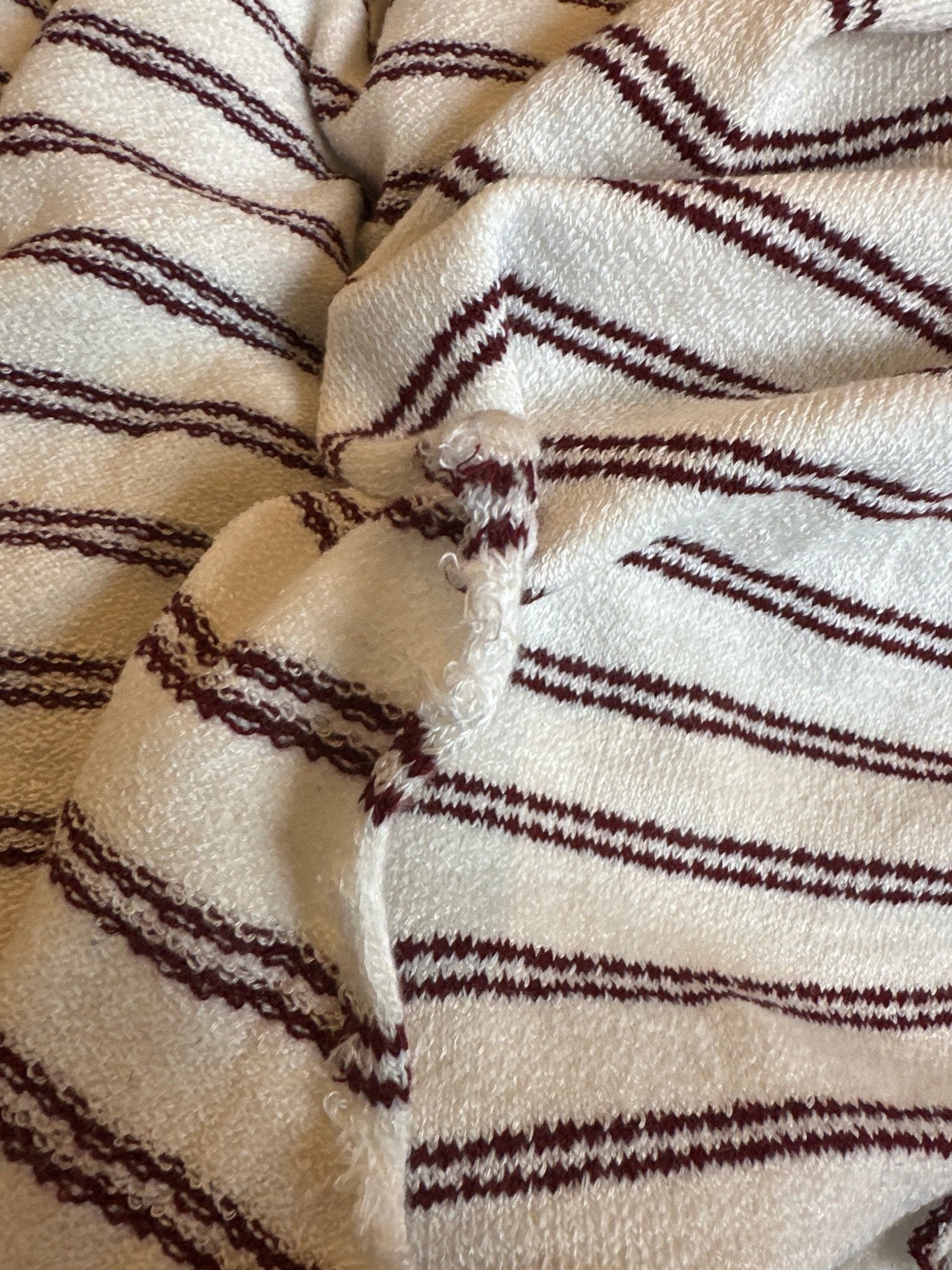 Vintage Varsity Stripe Loop Terry - Isee fabric