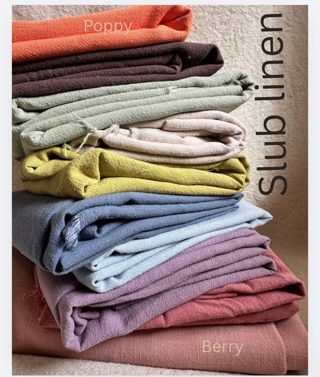 Washed Slub Linen - Isee fabric