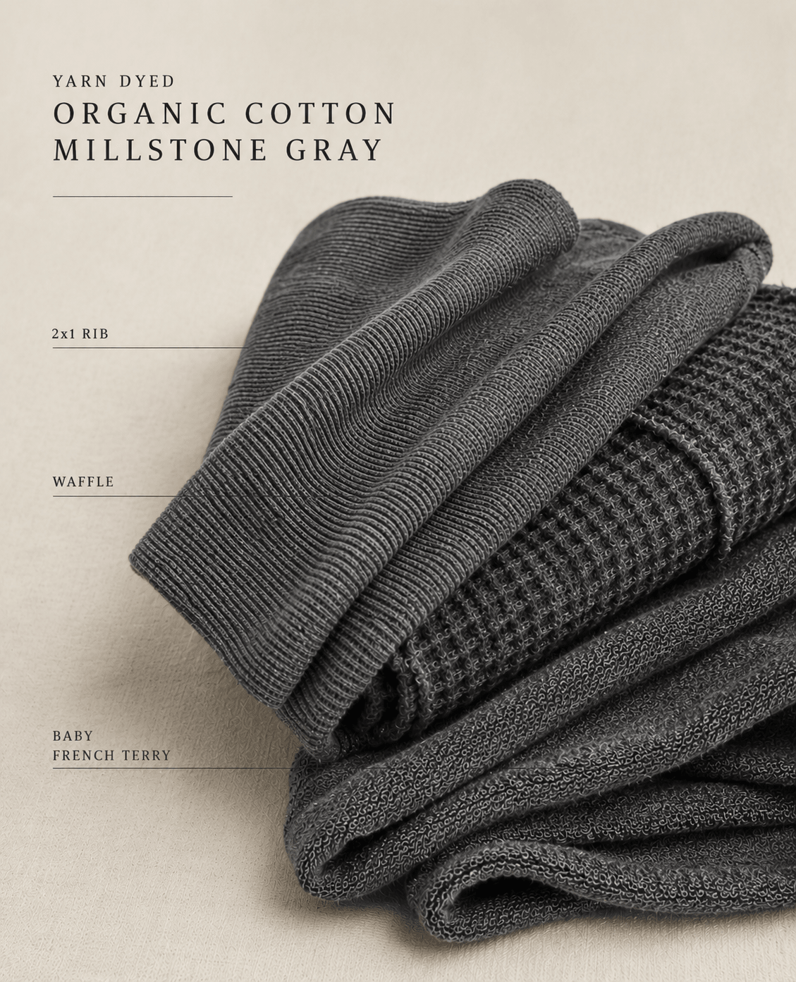 Yarn-Dyed Organic Cotton Millstone Collection - Isee fabric