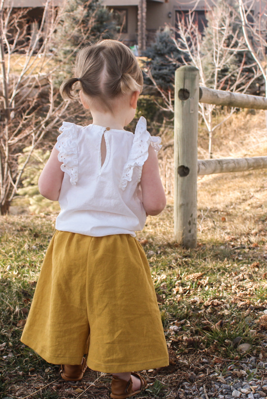 Children's Poppy Wide Leg Pants Sewing Pattern – Isee fabric