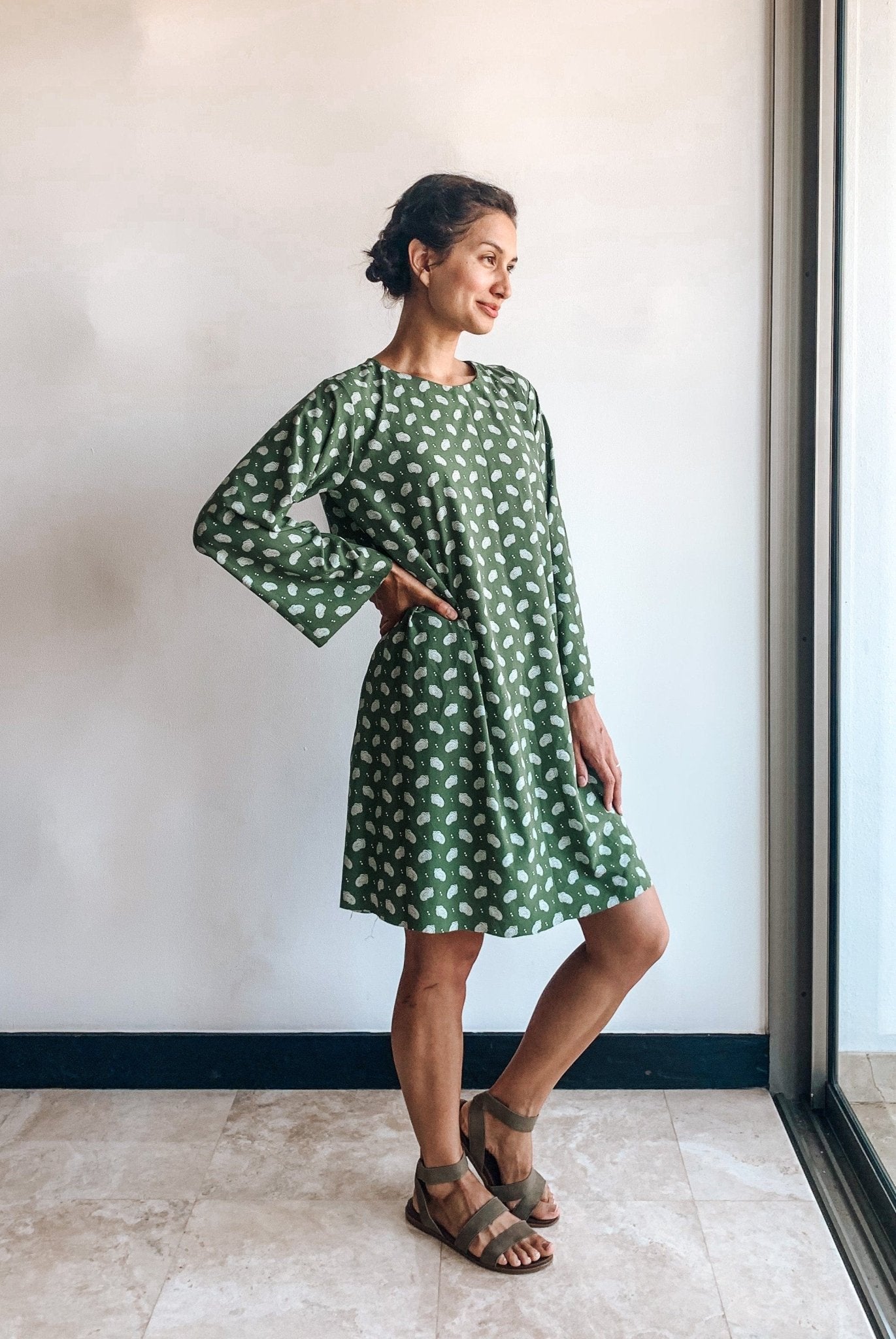 The Everyday Smock Dress/Top PDF Pattern Quick, beginner-friendly smock dress/top PDF in sizes 2T–16Y. Print at home or A0 copyshop. Knit or woven—linen looks lovely. Instant SendOwl delivery